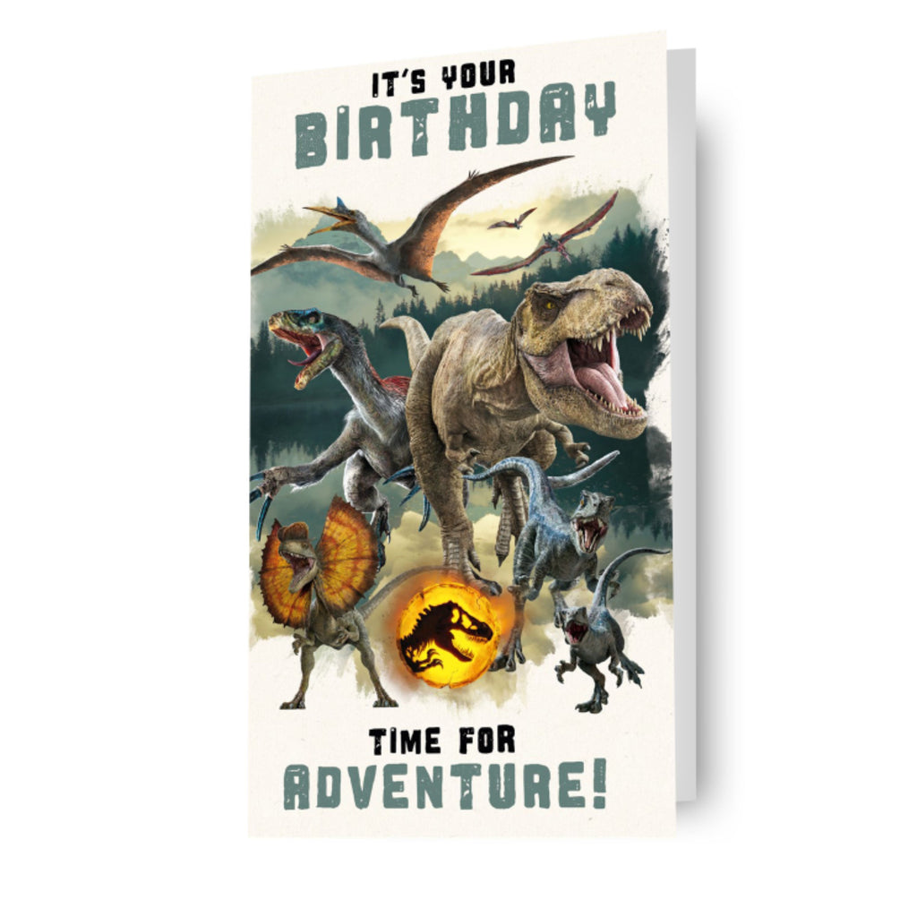 Jurassic World Birthday Card