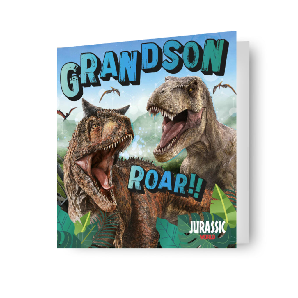 Jurassic World Grandson Birthday Card