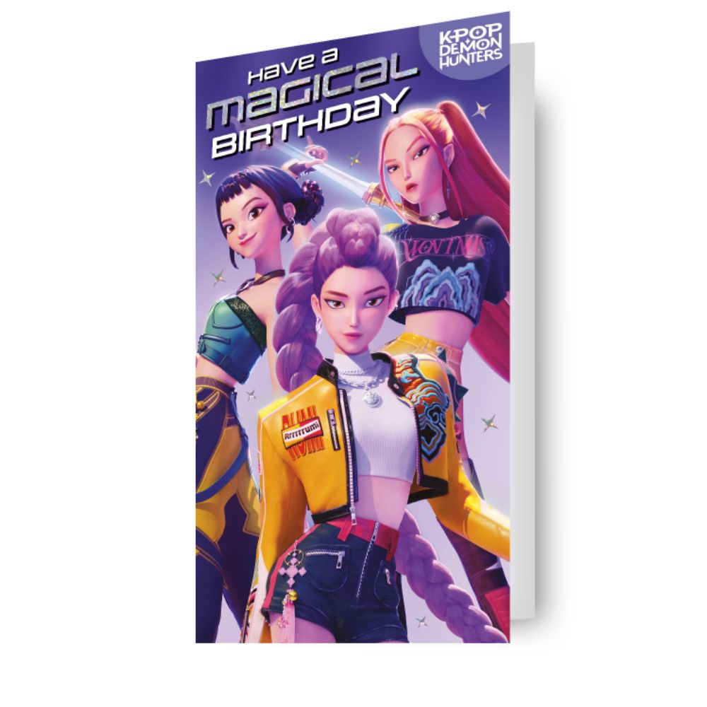 KPop Demon Hunters Birthday Card
