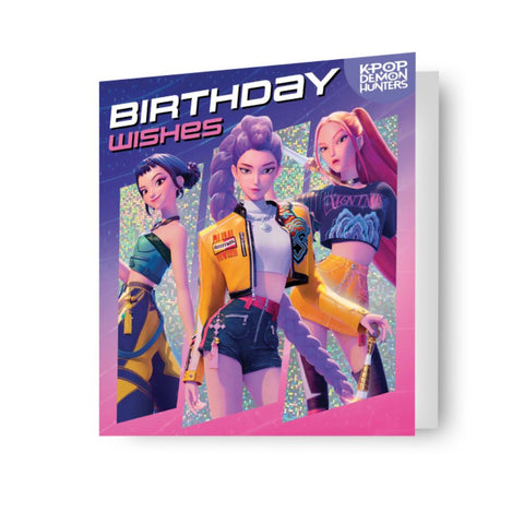 KPop Demon Hunters Huntr/x Birthday Card