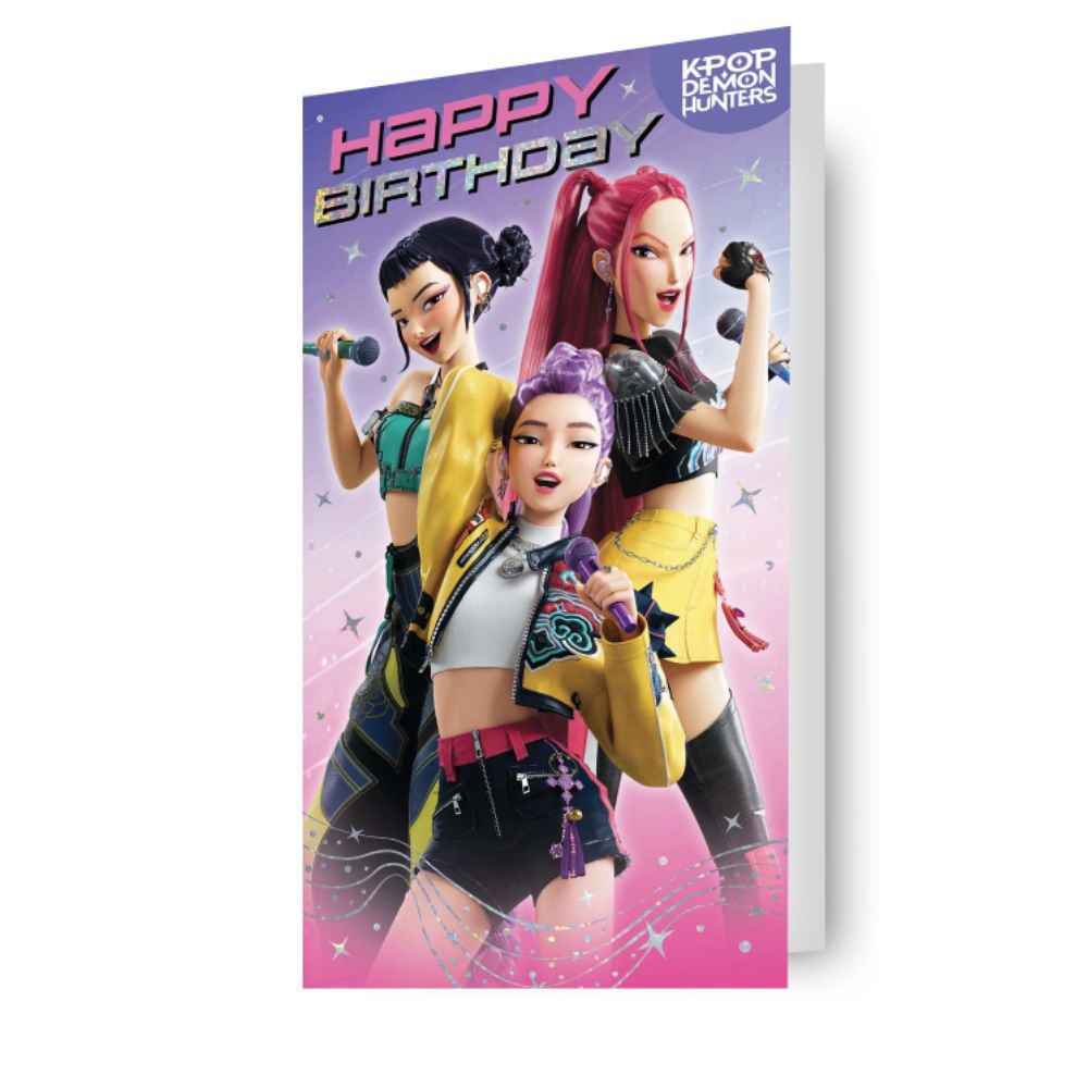KPop Demon Hunters Birthday Card