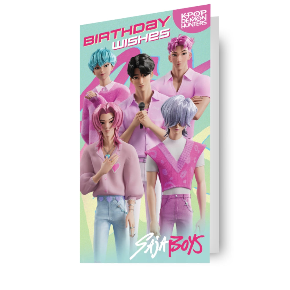 KPop Demon Hunters Saja Boys Birthday Card