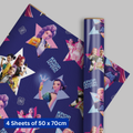 KPop Demon Hunters 4 Sheet & 4 Tag Gift Wrap Bundle