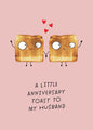 KATE SMITH HUSBAND ANNIVERSARY CARD