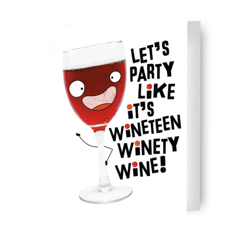 Kate Smith 'Wine' Birthday Card
