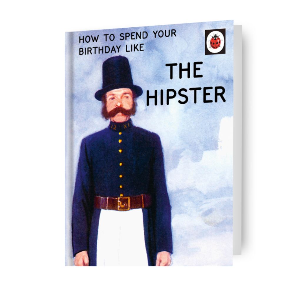 Ladybird Books 'The Hipster' verjaardagskaart