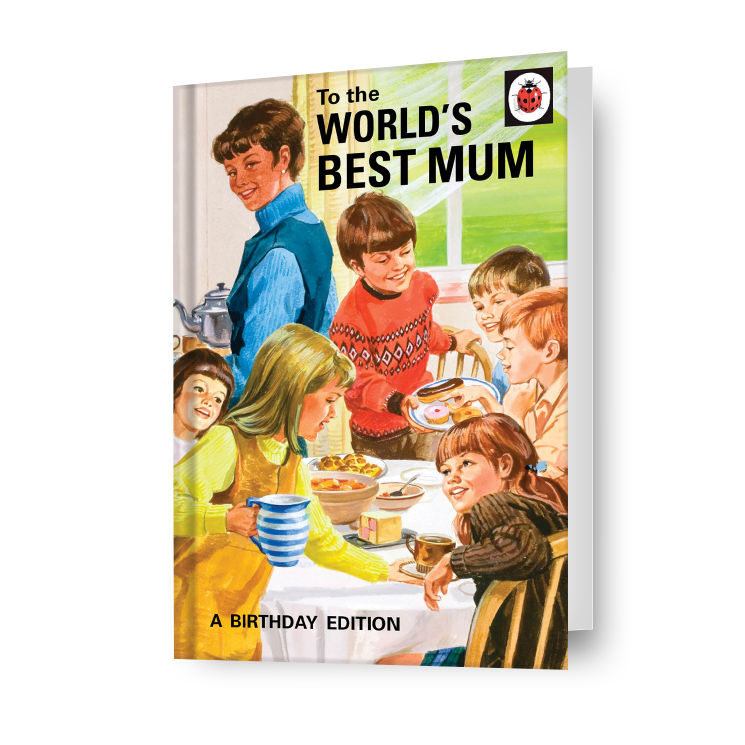 Verjaardagskaart 'World's Best Mum' van Ladybird Books