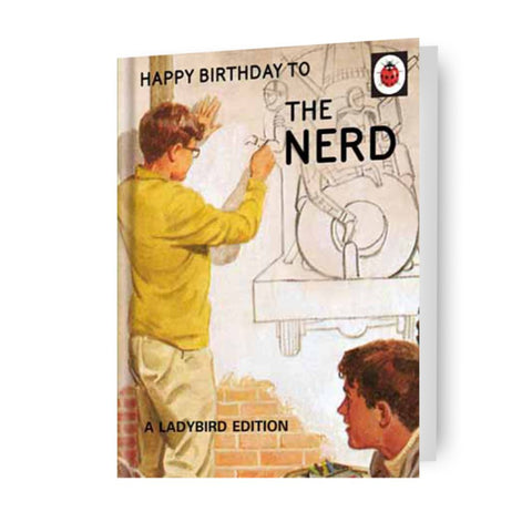 Ladybird Books 'Happy Birthday To The Nerd' Birthday Card