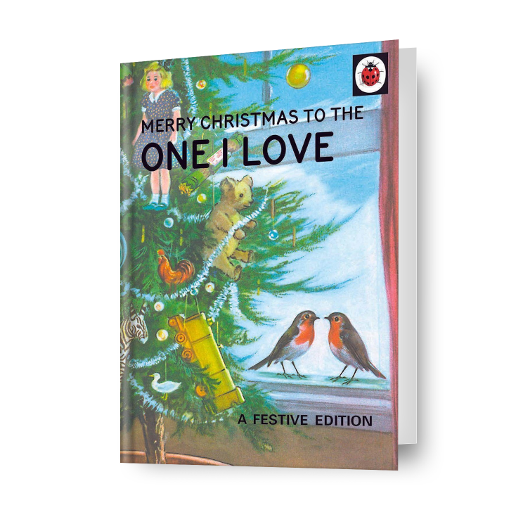 Kerstkaart 'Aan degene van wie ik hou' van Ladybird Books