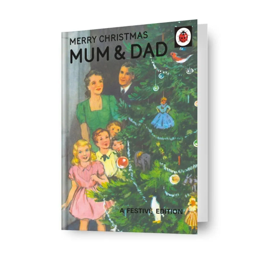 Ladybird Books Mum & Dad Parents Christmas Card