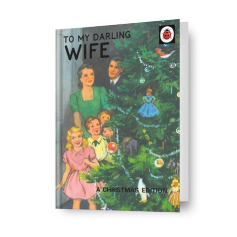 Ladybird Books 'Darling Wife' Christmas Card