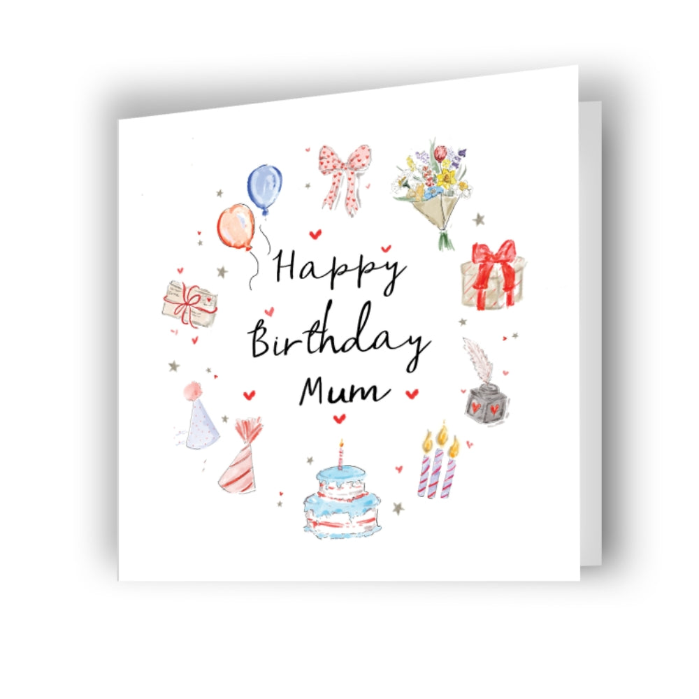 Lucy Claire Illustrations 'Happy Birthday Mum' Birthday Card