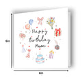 Lucy Claire Illustrations 'Happy Birthday Mum' Birthday Card
