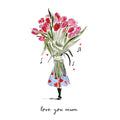 Lucy Claire Illustrations Mum Mother's Day Card