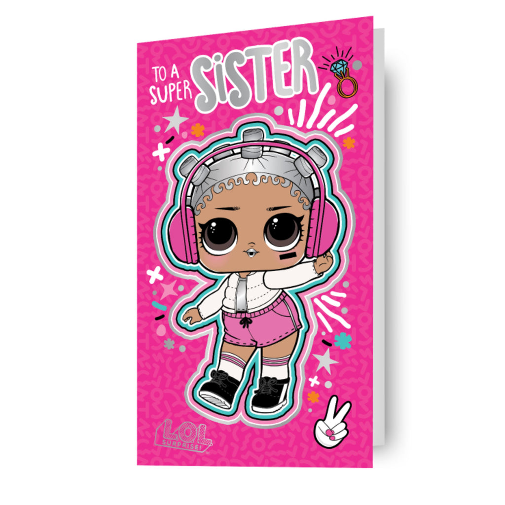 LOL Surprise 'Super Sister' Birthday Card