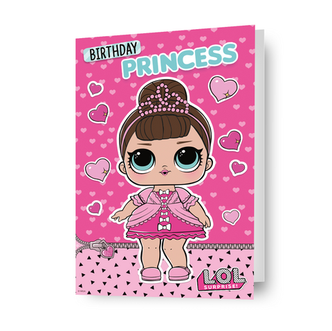 LOL Surprise 'Birthday Princess' Card