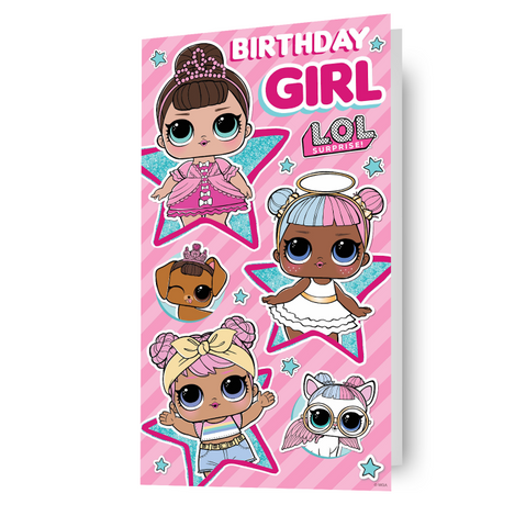 LOL Surprise 'Birthday Girl' Pink Card