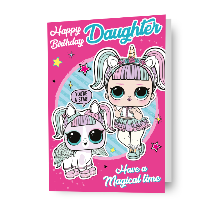 LOL Surprise 'Daughter' Birthday Card