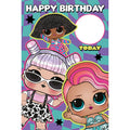 LOL Surprise Age Sticker Birthday Card