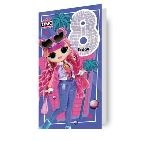 LOL Surprise Age 8 Birthday Card
