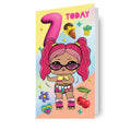 LOL Surprise Age 7 Birthday Card