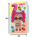 LOL Surprise Age 7 Birthday Card