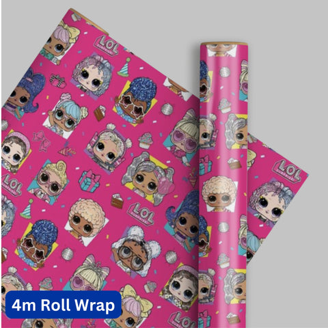 LOL Surprise 4m Roll Wrapping Paper