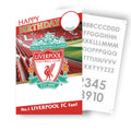 Liverpool FC Personalise Birthday Card With Sticker Sheet