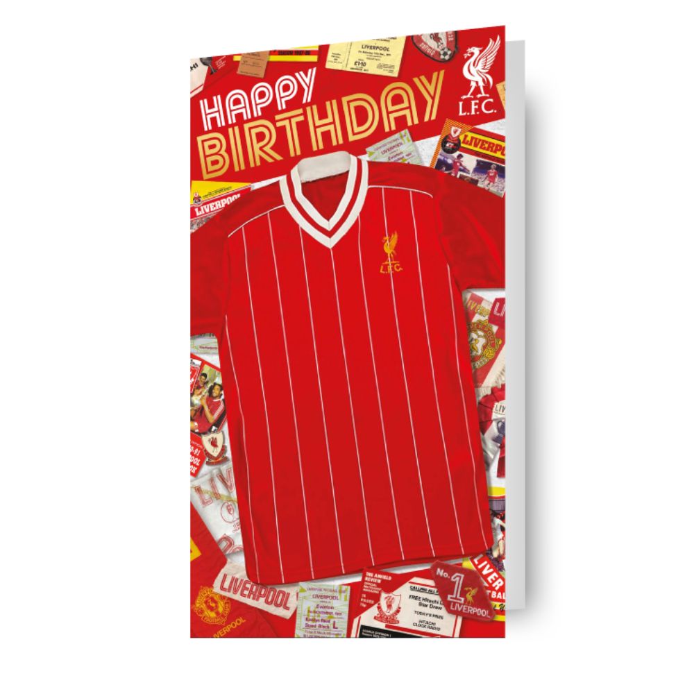 Liverpool FC Football Shirt Birthday Card