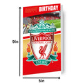 Liverpool FC Personalise Name Birthday Card With Included Sticker Pack