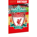 Liverpool FC Personalise Birthday Card With Sticker Sheet