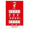 Liverpool FC Christmas 2 Sheets & 2 Tags Gift Wrap