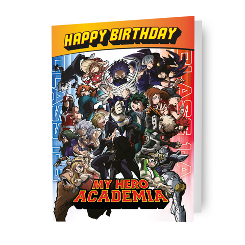 Mijn Hero Academia 'Happy Birthday'-kaart