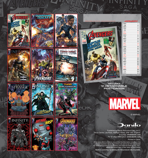 Marvel 2024 Square Wall Calendar : Danilo Promotions Ltd