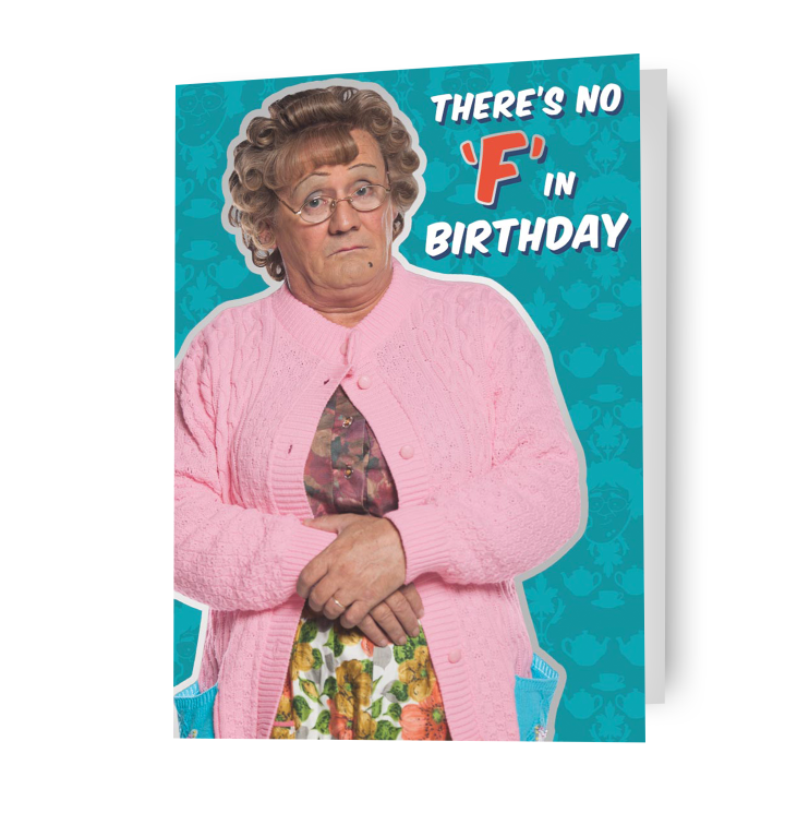 Tarjeta De Cumpleaños De Mrs Brown Boys, Tarjeta De La Señora