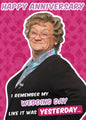 Mrs Brown's Boys 'Happy Anniversary' Card