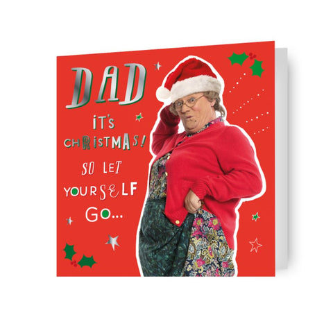 Mrs Brown's Boys Dad Christmas Card