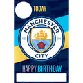 Manchester City FC Personalise Birthday Card With Sticker Sheet