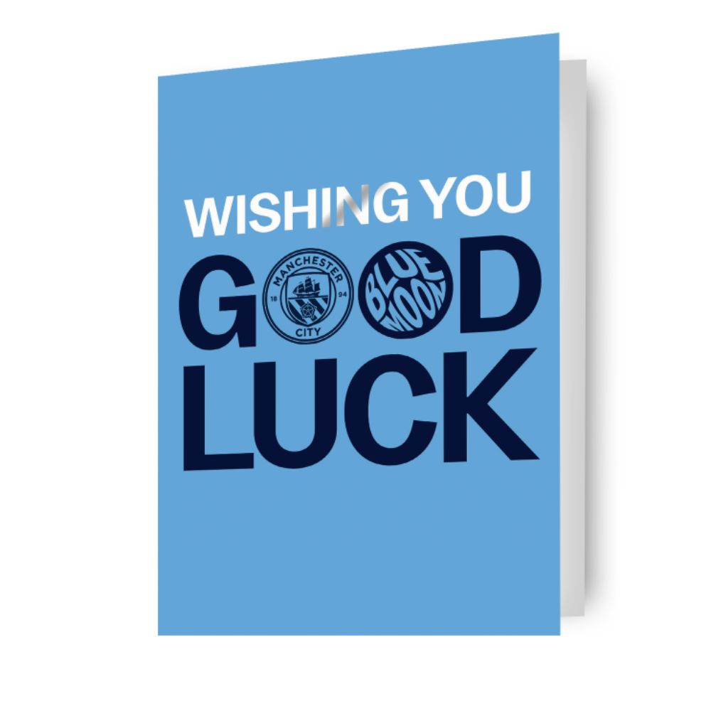 Manchester City FC Good Luck Card