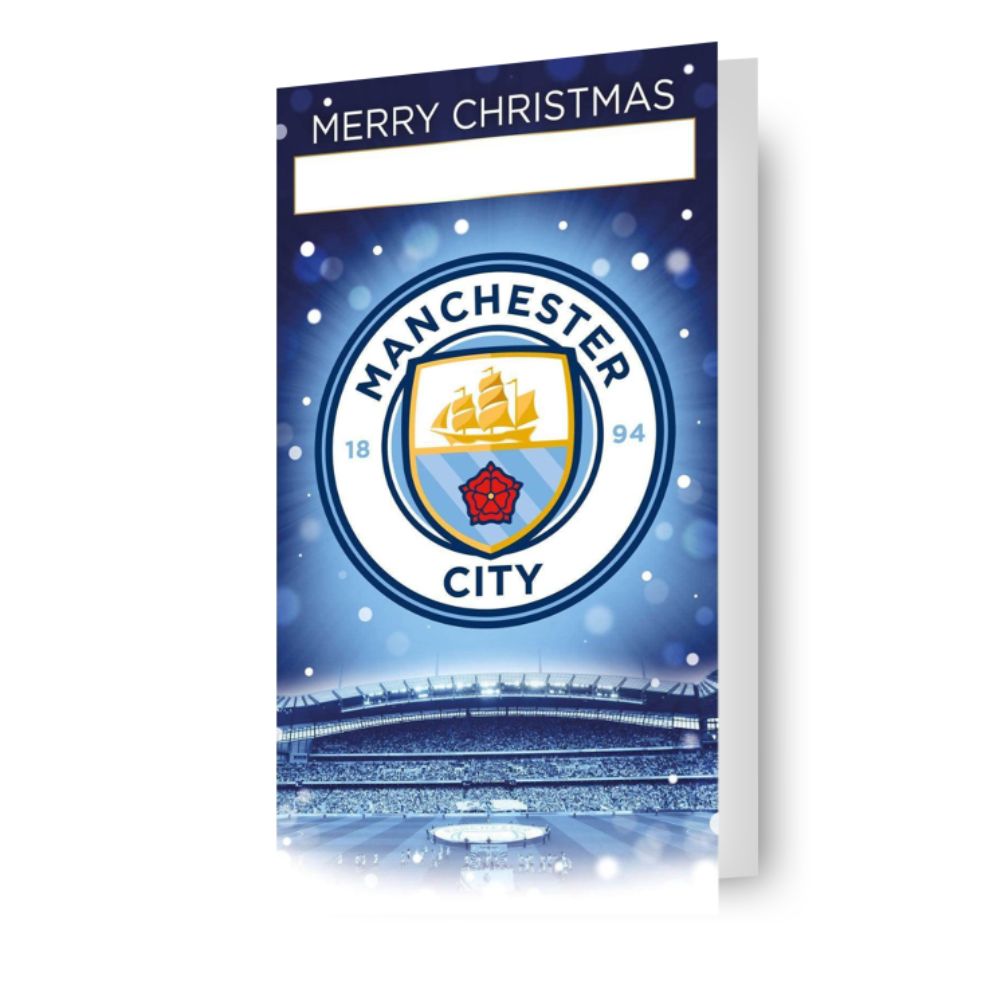 Manchester City FC Kerstkaart met elke naam