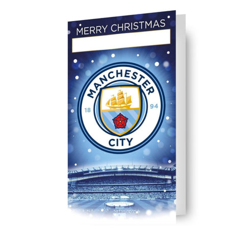 Manchester City FC Any Name Christmas Card