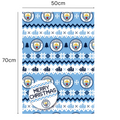 Manchester City FC Christmas Wrap 2 Sheet 2 Tag