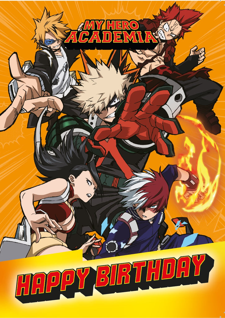 My Hero Academia Birthday Card