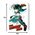 My Hero Academia 'Birthday Hero' Card