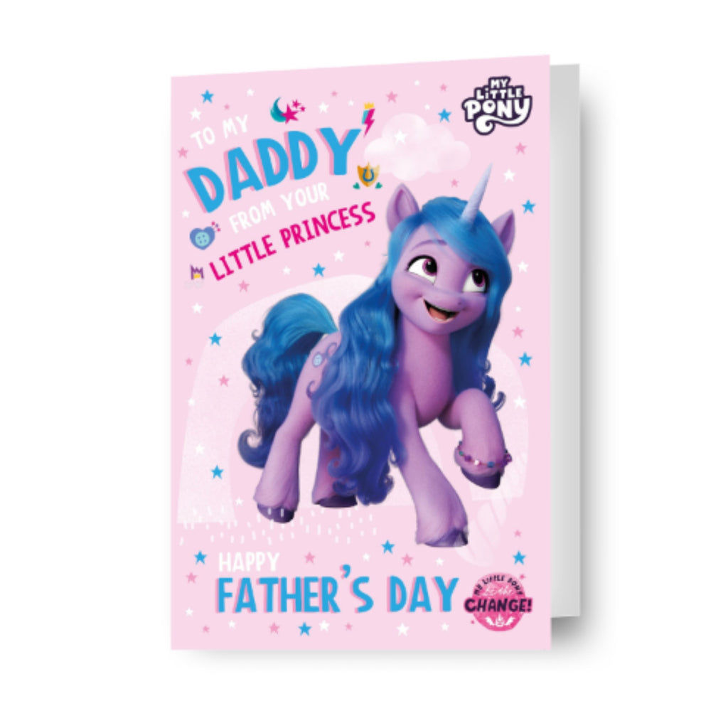 Biglietto per la festa del papà di My Little Pony dalla tua piccola principessa