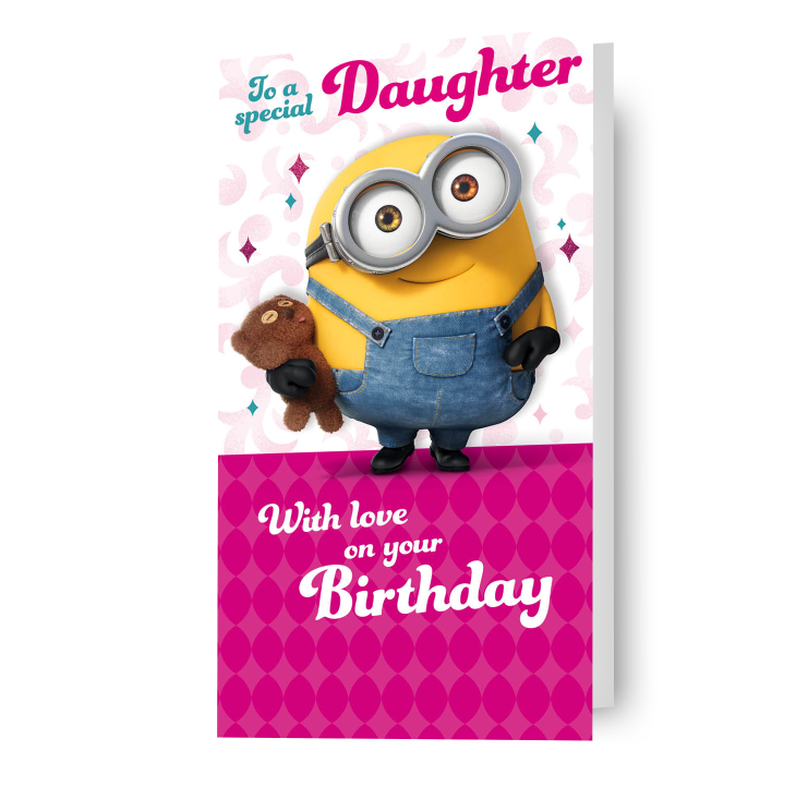 Minion Movie Daughter Birthday Card