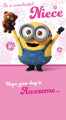 Minion Movie 'Niece' Birthday Card