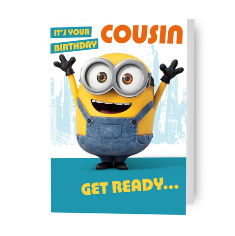 Despicable Me 'Cousin' Birthday Card