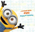 Minions Movie Age 4 Birthday Card