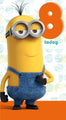 Minions Movie Age 8 Birthday Card